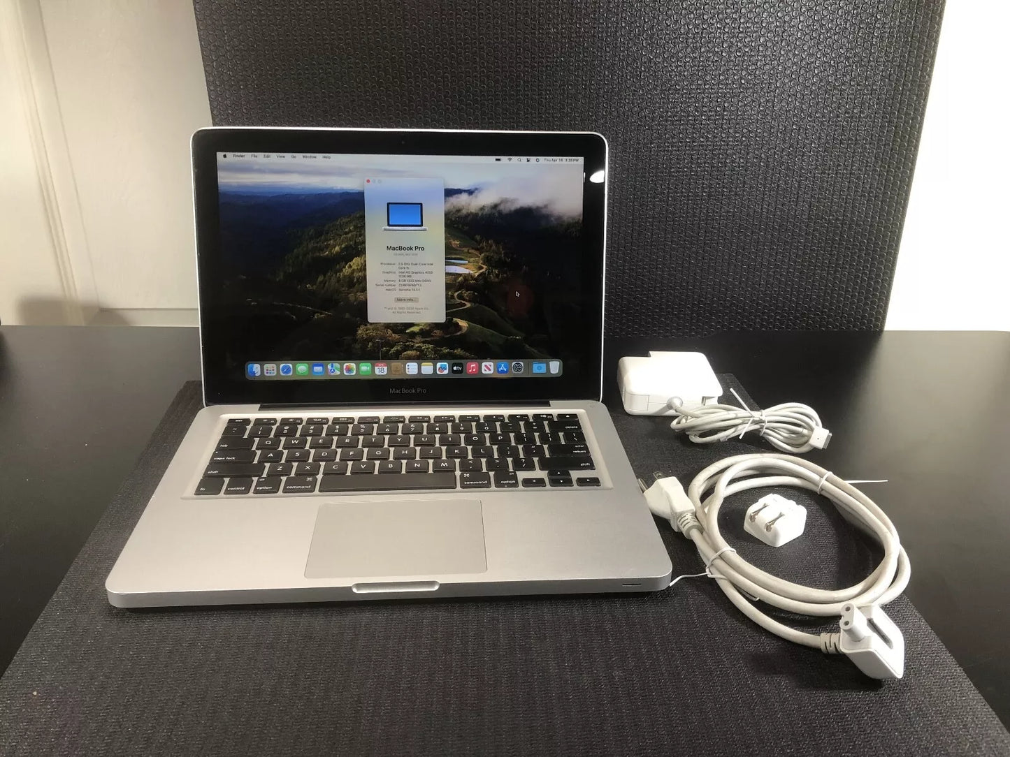 APPLE MACBOOK PRO INTEL i5 2.3GHz 8GB RAM 120GB SSD MACOS 14 SONOMA